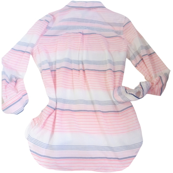 HP🛍️A.N.A A New Approach pink size medium gently worn lightweight button down - Picture 8 of 16